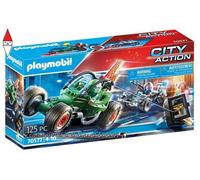 ACTION FIGURE PLAYMOBIL KART DELLA POLIZIA E FUGGITIVO