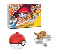 Action Figure Pokémon Pikachu Charmander Squirtle Eevee + Trottola Set Bambino