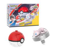 Action Figure Pokémon Pikachu Charmander Squirtle Eevee + Trottola Set Bambino