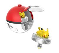 Action Figure Pokémon Pikachu Charmander Squirtle Eevee + Trottola Set Bambino