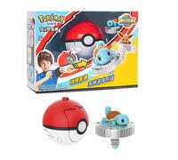 Action Figure Pokémon Pikachu Charmander Squirtle Eevee + Trottola Set Bambino