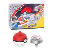 Action Figure Pokémon Pikachu Charmander Squirtle Eevee + Trottola Set Bambino