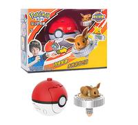 Action Figure Pokémon Pikachu Charmander Squirtle Eevee + Trottola Set Bambino