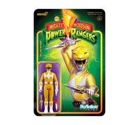 Action figure ReAction da 3,75" dei Power Rangers Yellow Ranger, altamente colle