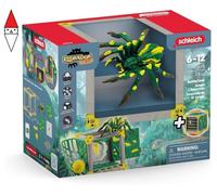 Schleich- battlecave tarantola della giungla, eldrador creatures, playset 28 pezzi, multicolore, 42678