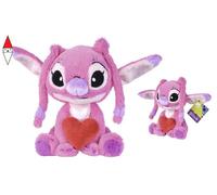 Simba - Disney, Lilo & Stitch peluche Angel con Cuore, misura 25 cm, originale Disney, +0 mesi, 6315877002X06