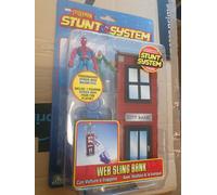 action figure spiderman Stunt System Web Sling Bank con Vulture e Trappola nuovo