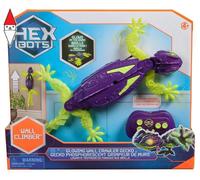 HEX BOTS Glow-in-The-Dark Gecko, Rechargeable Remote Control Kids, Climbs Walls Prank Toys & Games, RC Robot for Boys & Girls Ages 4 & Up, Multicolore, 6075451