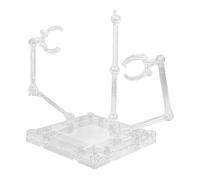 Action Figure Stand - Supporto modello Triple Sóul Base | 1/144 ?undam Figure | Supporto regolabile in PVC | Forte supporto - Facile montaggio, ideale | Pose dinamiche