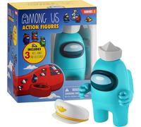 Action Figure Statuetta Impostore Bianco Among Us + 3 Accessori Serie 1