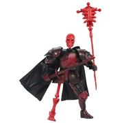 Action Figure Teschio - Design Fantastico Giunture Mobili | Modellino | 14cm ABS Cavaliere Scheletro Medievale Armatura 360° Multiarticolato Montaggio Richiesto Per Camera Soggiorno Studio Scrivania A