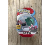 Action Figure Ufficiale Pokemon Clip 'N' Go Pyukumuku + Net Ball