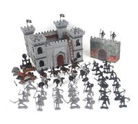 Action Figures degli Uomini dell'Esercito | Set di Soldatini, 104 Pezzi/Set di Giocattoli di Soldati Antichi, Action Figure degli Uomini dell'Esercito dei Cavalieri Medievali, Assemblaggio Unico del