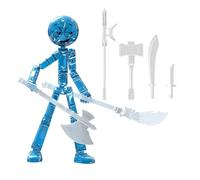 Action Figures - Poseable Luminous Hero, 4.72inch Glow in the Dark Mannequin with Interchangeable Parts, Premium Reinforced Polymer, Articulated Combat, for Collectors Home Office Desktop