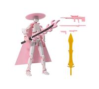 Action Figures With Tools - Movable Joint Desktop Toy Set, 3D Printed Knight Warriorr Collectible with Accessories, Poseable Anime Style Figure for Desk Decoration, Boys, Gift, Birthday Christmas