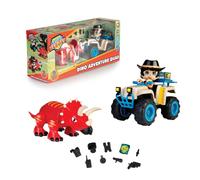 ACTION HEROES Dino Adventure Quad, Quad con personaggio, dinosauro triceratopo e