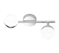 Action LED Parete Plafoniera Fascio Sanan Cromo 2 X 4,5W 760lm Bianco Caldo [EEK: G]