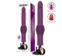 Action Roxer Heating, Thrusting & Vibrating Sex Machine with Remote Control Purple