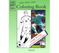 Action Sports Comics Coloring book Series: Soccer