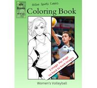 Action Sports Comics Coloring book Series: Women's Volleyball