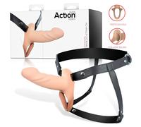 Action - Strap on con dildo cavo indossabile - colore naturale