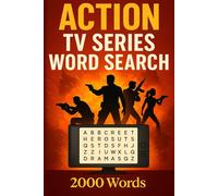 Action TV Series Word Search Puzzle Book: 100 Word Finds, 2,000 Hidden Words & Answers: Word Seek Challenge for Adults & Teens - Brain Training, Stress-Relief & High-Octane Screen Facts