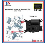 Actionneur Clapet Ripartizione Aria CVC V426 12V 3C0907511Q
