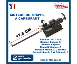 Actionneur Trappe Carburant 17,5cm 2 Pin Nero 12V 788260006R 788262843R