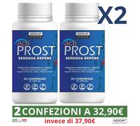 ACTIPROST INTEGRATORE PROSTATA Serenoa Repens Saw Palmetto Pygeum 2 CONFEZIONI