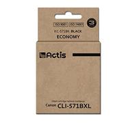 Actis KC-571Bk black ink cartridge for Canon printer (Canon CLI-571Y replacement) standard