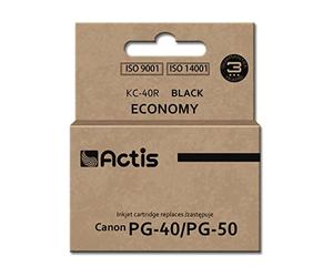 ACTIS TINTA KC-40R (REEMPLAZO CANON PG-40 / PG-50 - ESTÁNDAR - 25 ML - NEGRA)