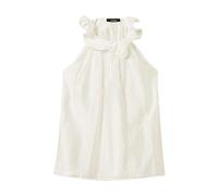 Twinset - Top in Voile con Volant - - Tops - Donna - Bianco - M