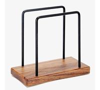 ACTIUSIS Portatovaglioli rettangolare in legno industriale colore legno