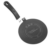 ACTIV CUISINE Adattatore a induzione a disco piatto 20 cm di diffusione di calore in acciaio inox, con maniglia e base separabili, diffusore a induzione Moka per utilizzare macchine da caffè, nero