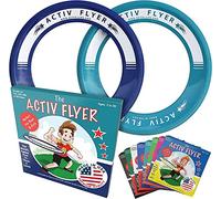 Activ Life Anelli Volanti Migliori per Bambini [Blu scuro/Turchese] Conf. da 2- Il Giocattolo Migliore per Nipoti Teenager o per le Vacanza - Idea Regalo Migliore del 2018 per Bambini di Tutte le Età
