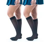 Activa - 2 Paia Gambaletti Donna 70 Denari a Compressione Graduata (11-14 mmHg) Classe 1 - Calze Riposanti Elastiche per Circolazione Made in Italy (Dune, 3=L)