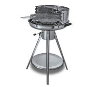 ACTIVA Barbecue a carbonella Ibiza I Premium a carbonella in acciaio inox con griglia cromata e di alta qualità, robusto barbecue a carbone per un'esperienza unica di barbecue, con griglia