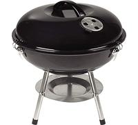 ACTIVA - Barbecue a carbonella rotondo con coperchio, colore nero, diametro 34 cm