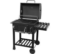 ACTIVA Barbecue in ghisa Angular, nero, griglia a carbonella, 103 x 64,5 x 104 cm