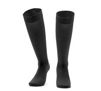 Activa - Calze a Compressione Graduata Donna Uomo al Ginocchio (1 Paio) Gambaletto Uomo 18 mmhg, Calze Compressive per Circolazione, Mix Cotone Microfibra Traspirante e Resistente (L=43/46, Fumo)