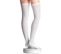 Activa - Calze Antitrombo Autoreggenti Uomo Donna Post Operatoria e Post Parto | Classe 1 18/24 mmHg Compressione Graduata | Punta Aperta Made in Italy (IT, Testo, M, Regular, Regular, 1, Bianco)