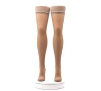 Activa - Calze Autoreggenti a Compressione Graduata Donna 140 Denari mm/Hg 16/19 (1 Paio) Calze Contenitive per Circolazione Riposanti e Curative 100% Made in Italy (Ambra, S)