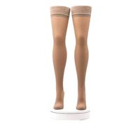 Activa - Calze Autoreggenti a Compressione Graduata Donna 140 Denari mm/Hg 16/19 (1 Paio) Calze Contenitive per Circolazione Riposanti e Curative 100% Made in Italy (Ambra, XXL)