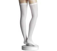 Activa Calze Post Operatorie Autoreggenti Antitrombo Compressione Graduata Classe 1 mmHg 18/24|Tag. L colore Bianco|Pacchetto 3 paia|Punta Aperta Ispezionabile|Antiembolia|Degenza e Allettamento