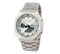 ACTIVA x INVICTA DIGITAL ESSENTIALS Unisex 45.5mm Lega Argento Non applicabile Quadrante Elettronico Digitale