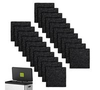 Activated Charcoal Filter, Adhesive Odor Eliminator Pads, 2 Inch Filter with Sticky Backing, Carbon Deodorizer Sheet, Trash Can Filters with Absorbent Design, Odor Filters for Kitchen Bathroom