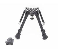 ACTIVE-8 - Bipod per cani da 6 pollici a 9 pollici / 9 pollici a 13 pollici, regolabile in nero, bipod tattico super resistente, con adattatore per rail Mount