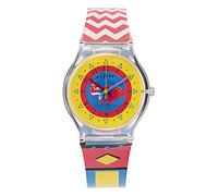 Active Act-010 Orologio da Polso al Quarzo, Analogico, Donna, Plastica,Rosso/Giallo