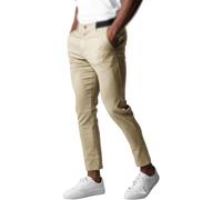 Active Chinos Pants - Pantaloni da uomo, stile di vita attivi, vestibilità ampia, gamba dritta, elasticizzati, pantaloni casual da uomo, cachi, M