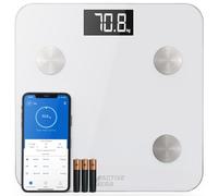 Active Era Bilancia Impedenziometrica Intelligente - Bilancia pesapersone digitale Bluetooth con 15 funzioni essenziali, Peso corporeo ad alta precisione e App gratuita - Bianco